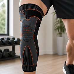 Професионална Дълга Комепресионна Наколенка за спортуване Long Knee Support