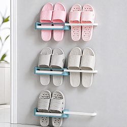 Стенен органайзер за обувки, 3в1 - Bathroom Slippers Rack