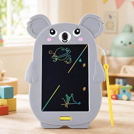 Вечен цветен детски LCD таблет във формата на Koala - идеален за чертане, писане и рисуване Вечен цветен детски LCD таблет във формата на Koala - идеален за чертане, писане и рисуване | Детски Играчки