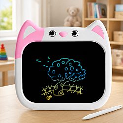 Вечен цветен детски LCD таблет във формата на Коте с 10 инчов екран - идеален за чертане, писане и рисуване