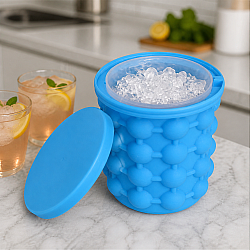 Ice Cube Maker Genie Силиконова форма за лед и изстудяване с иновативен дизайн и лесно използване