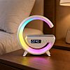 Smart LED лампа с 15W безжично бързо зареждане, високоговорител, часовник HM-2301 | Тв Бокс и Аксесоари