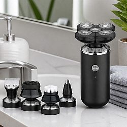 Kemei KM-1004: Самобръсначка с 5 Приставки - Прецизност и Удобство за Перфектен Стил