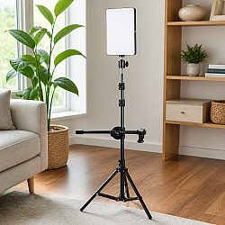 LED Лампа 16 инча RL-16 за Професионално Фото и Видео Заснемане с Дистанционно управление - 3 Цвята, Регулируем Интензитет и Осветление