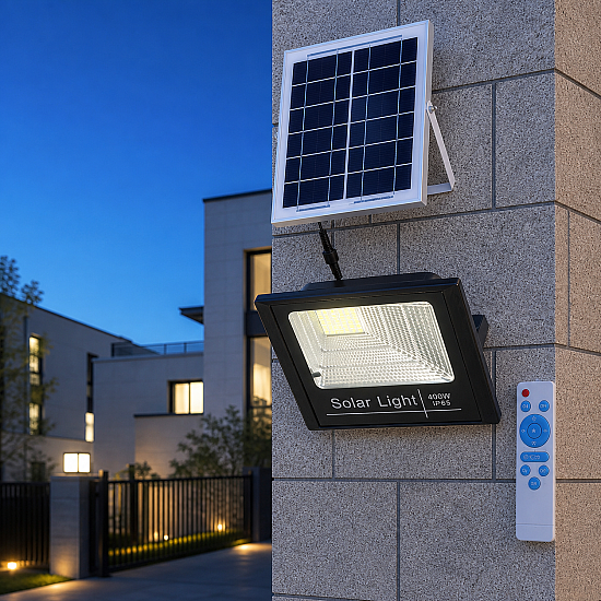 Мощен 400W LED Прожектор с Метална Конструкция, Отделен Панел и Дистанционно Управление - Пълна Осветителна Контрол и Възможности | Осветителни тела