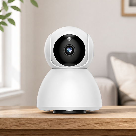 Вътрешна WiFi Камера Q9 - 3MPX Резолюция, Микрофон и Прецизно Проследяване на Движение - Осигурете Сигурността на Вашия Дом | Видео и Фото камери