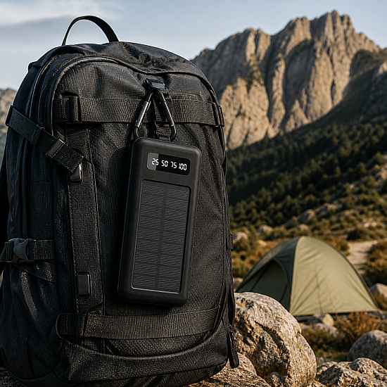 Портативна външна батерия Power Bank с капацитет 30000 mAh и Соларно Зареждане Портативна външна батерия Power Bank с капацитет 30000 mAh и Соларно Зареждане | Аксесоари