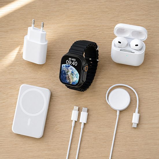 Комплект Smartwatch X8,Безжични Слушалки, Магнитна Батерия, Безжично Зарядно за Телефон и Часовник, Зарядно с Кабел за Телефон | Смарт часовници и гривни