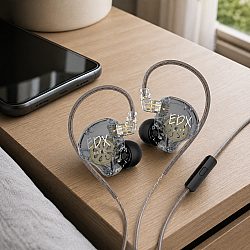 Слушалки KZ EDX Lite, HiFi Bass - Професионални: Изключително Качество на Звука и Дълбок Бас