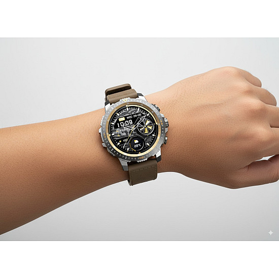 Смарт часовник Remax WATCH12, Бежов,AMOLED дисплей, Bluetooth разговори, спорт и здраве в един стилен аксесоар Смарт часовник Remax WATCH12, Бежов,AMOLED дисплей, Bluetooth разговори, спорт и здраве в един стилен аксесоар | Смарт часовници и гривни