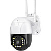 Куполна камера с безжична 4G връзка–3MPX,12 LED | Видеонаблюдение