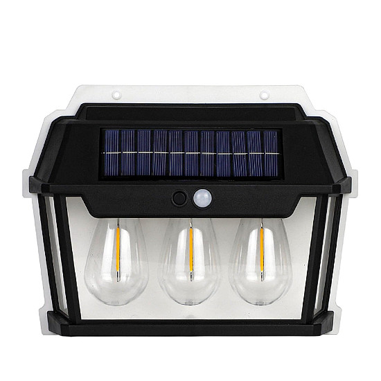 Соларна стенна лампа с 3 LED крушки Соларна стенна лампа с 3 LED крушки | Осветителни тела