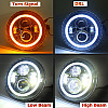 Комплект от 2 броя фарове за джип с 2 лупи,Jeep Headlight 7 inch, 50W, IP67 | Принадлежности
