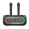 Преносима караоке Bluetooth колонка ZQS-4247 с два безжични микрофона | Безжични колони