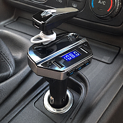 Трансмитер с hands-free слушалка V8