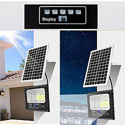 Соларна LED лампа с панел 200W с 6000 лумена Соларна LED лампа с панел 200W с 6000 лумена