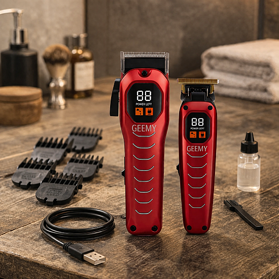 Професионален сет 2в1 Geemy GM-8046 с USB Type-C Професионален сет 2в1 Geemy GM-8046 с USB Type-C | Машинки за подстригване
