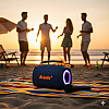 Bluetooth колонка Brodu с RGB LED светлини,компактна, мощна и стилна | Безжични колони