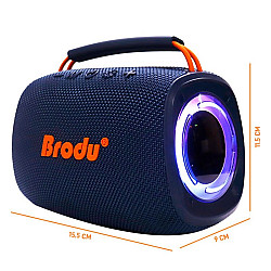 Bluetooth колонка Brodu с RGB LED светлини,компактна, мощна и стилна