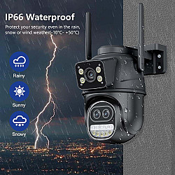 Тройна Външна WI-FI Камера с 3 Обектива, 12MP, 8x ZOOM
