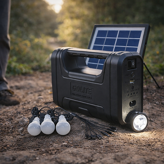 Соларна осветително-зарядна система GD Light GD-8007 | Къмпинг