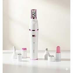 Kemei Beauty Комплект 7 в 1 Дамски Водоустойчив Мултифункционален Уред за Лична Грижа