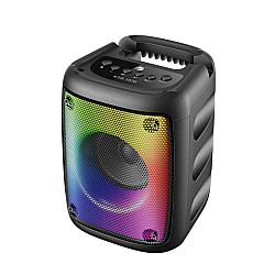 Караоке колона KTS 1576,Преносима Bluetooth Тонколона с Цветомузика и Акумулаторна Батерия