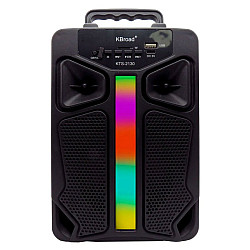 Bluetooth караоке колонка KTS-2130 с безжичен микрофон и LED светлини