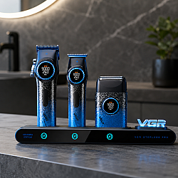 Професионален комплект 3 В 1 VGR STEPLESS PRO BLUE (9000 RPM)