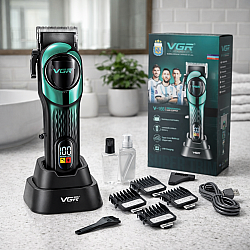 Професионална машинка за подстригване GREEN VGR V-166