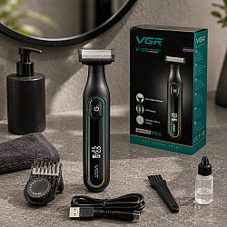 Професионална акумулаторна самобръсначка и тример VGR V-360 