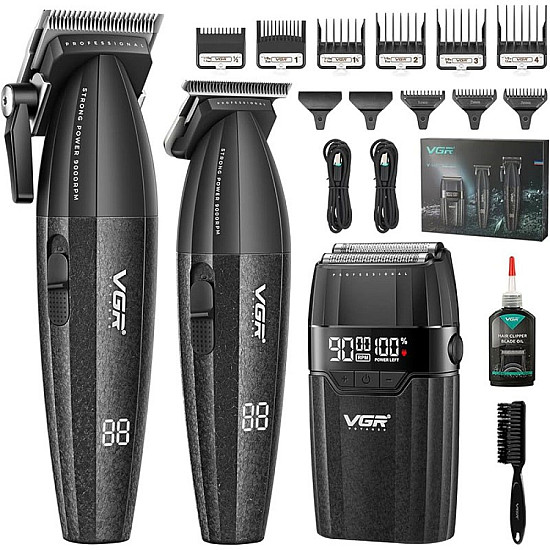 Професионален комплект VGR 640S3 3 в 1 | Машинки за подстригване