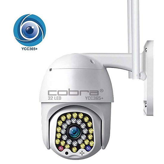 COBRA 32 LED YCC365+ Куполна Безжична Камера с Wi-Fi и Автоматично Следене на Движение | Видеонаблюдение