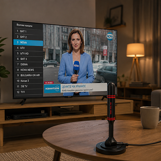 Цифрова Дигитална HDTV Антена за БЕЗПЛАТНА Телевизия Цифрова Дигитална HDTV Антена за БЕЗПЛАТНА Телевизия | Тв Бокс и Аксесоари