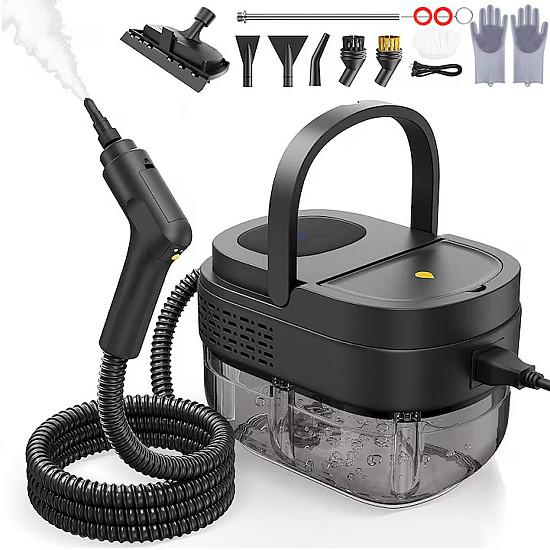 Парочистител EV1027,2500W, интелигентен тъчскрийн, 3 бара налягане, 1600 мл, 6 нива на пара и 10 аксесоара | Уреди за почистване