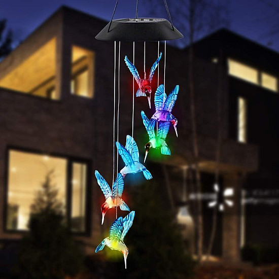 Соларен полилей Colibri с цветни LED светодиоди | Декорации и Аксесоари