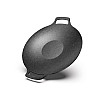 Грил плоча WOK с незалепващо покритие и двойни дръжки Грил плоча WOK с незалепващо покритие и двойни дръжки | Домашни потреби и Органайзери