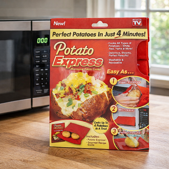 Джоб за приготвяне на картофи в микровълнова фурна Potato Express | Домашни потреби и Органайзери