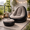Преносим Надуваем Комплект от Кресло и Табуретка Inflatable Sofa | Свободно време