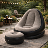 Преносим Надуваем Комплект от Кресло и Табуретка Inflatable Sofa | Свободно време