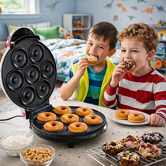 Уред за Приготвяне на Понички и Десерти Donut Maker Уред за Приготвяне на Понички и Десерти Donut Maker | Домашни потреби и Органайзери
