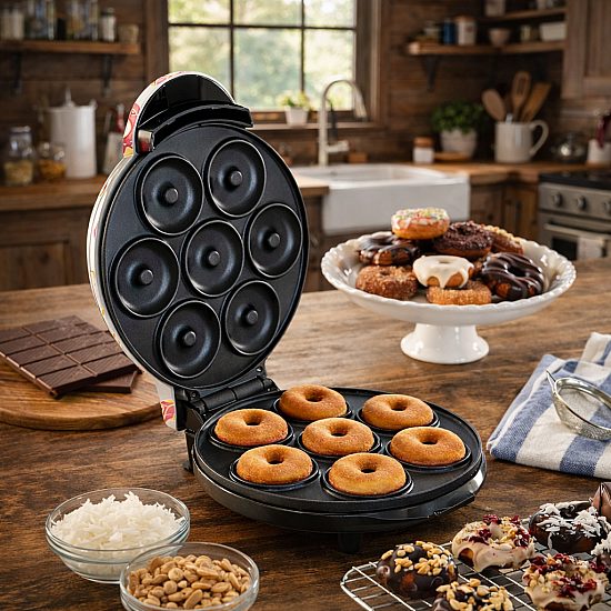 Уред за Приготвяне на Понички и Десерти Donut Maker Уред за Приготвяне на Понички и Десерти Donut Maker | Домашни потреби и Органайзери