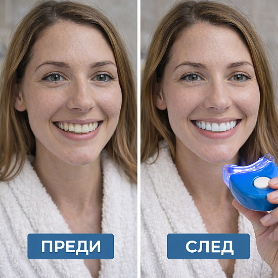Ултравиолетова Система За Избелване На Зъби WhiteLight В Домашни Условия | Уреди за красота