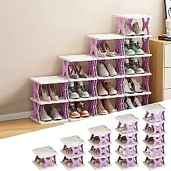 Сгъваема Етажерка за обувки 6 реда EV1014