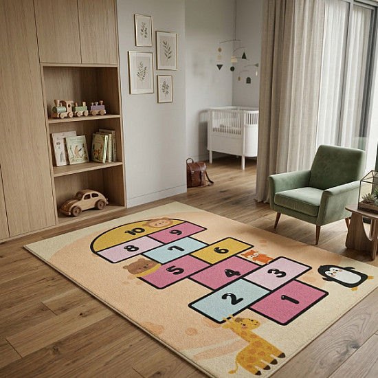 Детски килим за игра 120х160см Zoo EV1087 | Декорации и Аксесоари