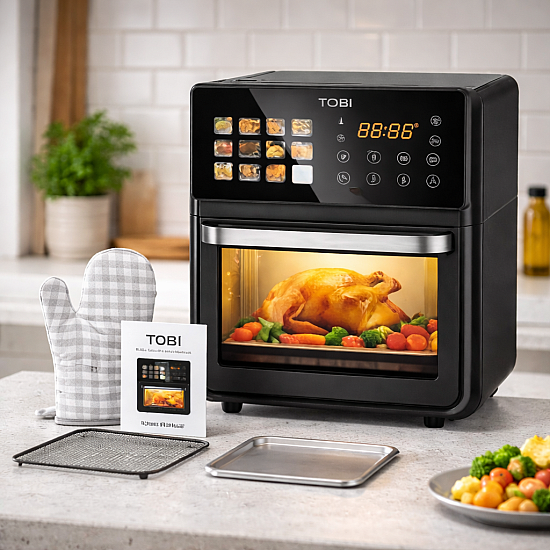 Фритюрник TOBI 16L 2400W с пълноцветен сензорен дисплей EV1110 | Уреди за Готвене