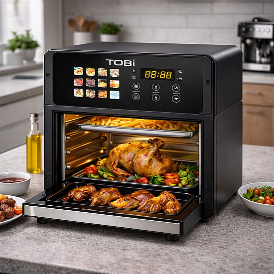 Фритюрник TOBI 16L 2400W с пълноцветен сензорен дисплей EV1110 | Уреди за Готвене