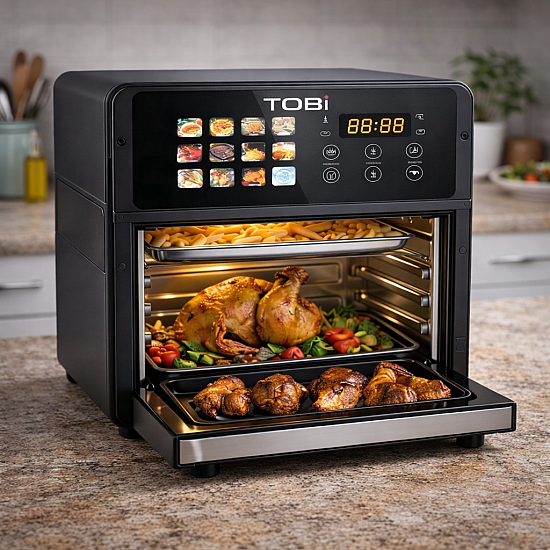 Фритюрник TOBI 16L 2400W с пълноцветен сензорен дисплей EV1110 | Уреди за Готвене