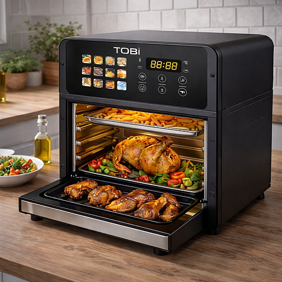 Фритюрник TOBI 16L 2400W с пълноцветен сензорен дисплей EV1110 | Уреди за Готвене
