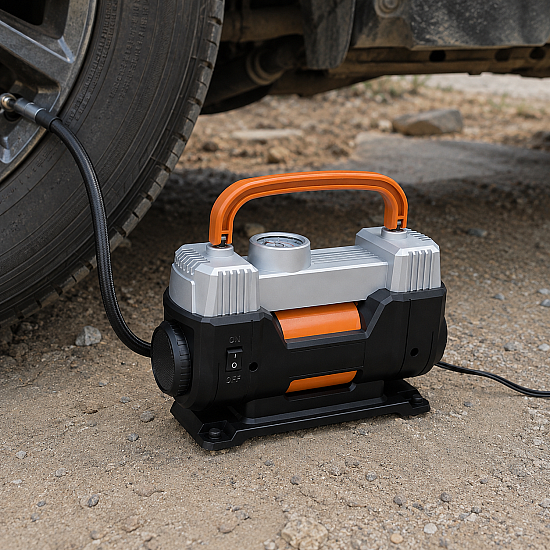 Двуцилиндров автомобилен компресор EV1171, 150 PSI,12V | Принадлежности